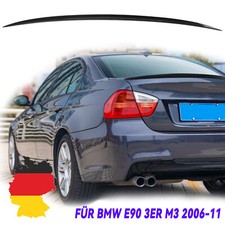 Auto Heckspoiler Lippe Schwarz Glanz  passend für BMW 3er E90 Limousine 05-11 M3