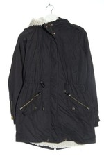 MANGO Parka Damen Jacke Gr. DE 36 schwarz-wollweiß Casual-Look