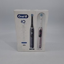 Oral-B iO 9 wiederaufladbare elektrische Zahnbürsten, schwarzer und rosa Griff, 