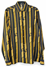 VERSACE Herren Seidenhemd Gr