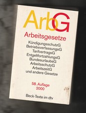 Arbg arbeitsgesetze beck - arbg, *