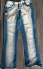 Damen Jeans Hose Hüftjeans Bootcut Schlaghose Hüftjeans Stretch