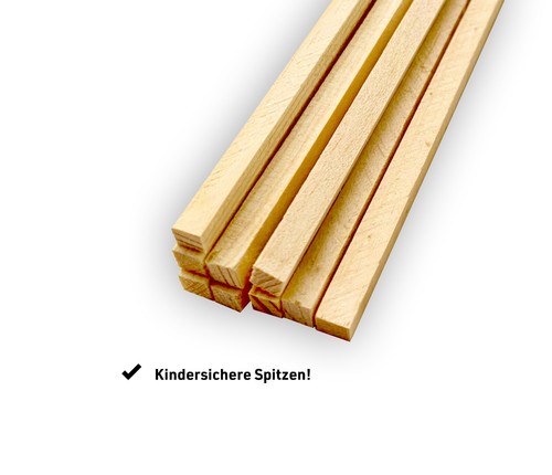 Holzstäbchen vierkant 350x4x4