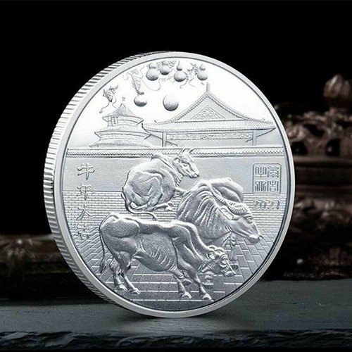 Lunar ochse 2021 medaille - -,