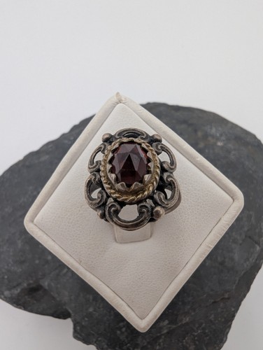 Vintage 835 silber granat - 835, ring