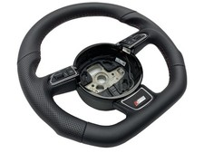 AUSTAUSCH Lenkrad Lederlenkrad Multifunktion AUDi Q3 8U Q5 8R ABGEFLACHT S-Line