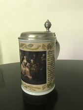 Bierkrug mit Zinndeckel