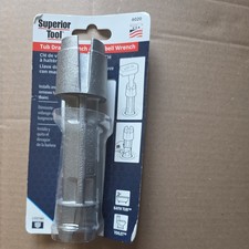 Superior Tool 06020 doppelseitiger Wannen-Abflussschlüssel passt 3/8 oder 1/2 Zoll Ratsche