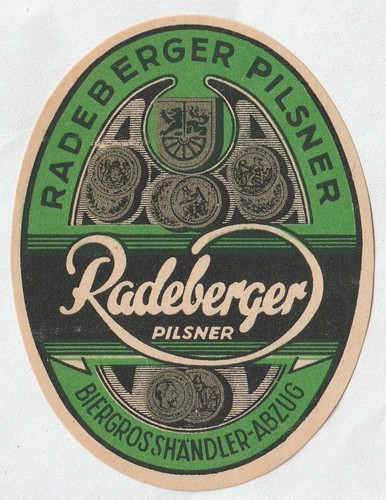 Bier etikett radeberger - |,