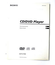 Original SONY DVP-S7700 CD/DVD-Player Owner's Manual / Bedienungsanleitung !!!
