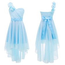 Mädchen Hi-Low Kleid Eine