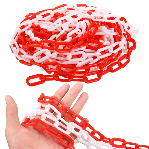 Absperrkette rot weiß - absperrkette,