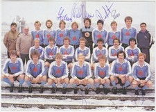 Hertha BSC Autogrammkarte 1980