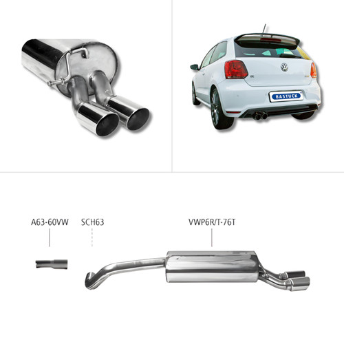 Bastuck sportauspuff vw polo - sportauspuff,