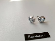Blue Topaz Stud Earrings