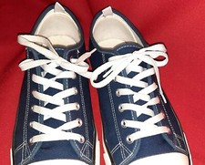 Segeltuch-Sneaker Jungen/Herren 42 dunkelblau TOP-Zustand! (Keine Markenangabe)