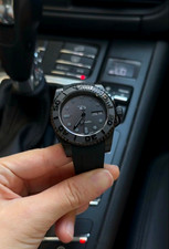 Custom Diver | Full Black Stealth | Automatic NH36 | Sapphire | 100m WR