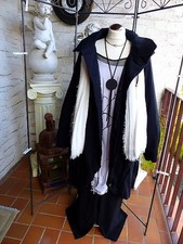 5606 Kekoo Design Mantel, Größe: 1 ca: M/L/XL/XXL Schwarz, 2 Taschen, Kapuze