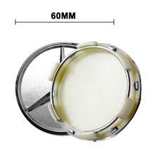 4x 60mm Silber für Mercedes