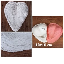 Latex Form Gießform Gußform  Beton Gips Raysin Handmade Engelsflügel Herz C10