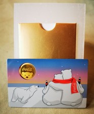 Goldmünze in Coincard "Coca