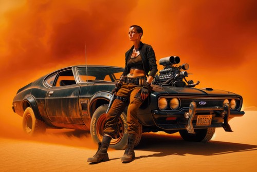 Retro blechschild mad max x - mad, 30