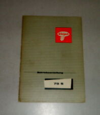 Betriebsanleitung / Handbuch Welger Vielzweckwagen 70 S Stand 06/1965