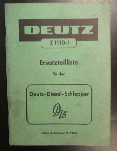 Deutz schlepper 15 - schlepper,