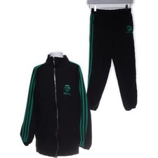 Adidas, Trainingsanzug Set, Größe: 152, Schwarz/Grün -ZDD