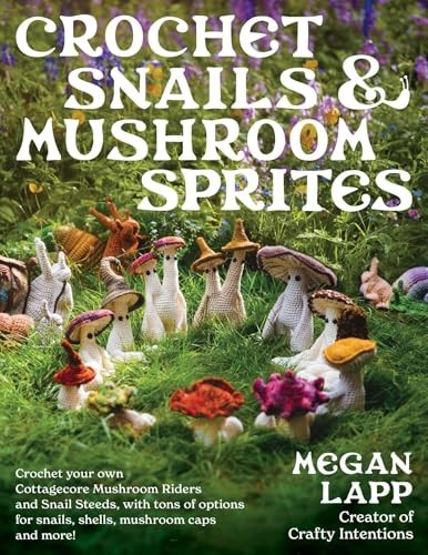 Crochet snails and - snails, mushroom