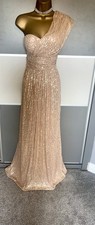 Elegantes Abend Pailletten Hochzeit Party Abschlussball Cocktail Maxikleid