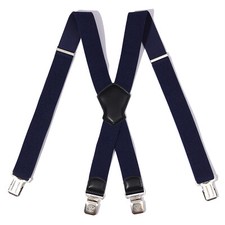 X Form Hosenträger Dunkelblau