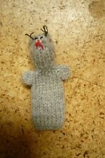 Fingerpuppe Maus gestrickt