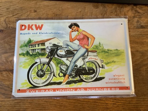 Blechschild schild 20x30 dkw - blechschild,