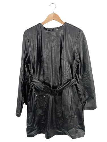 Kunstlederkleid damen - h&m,