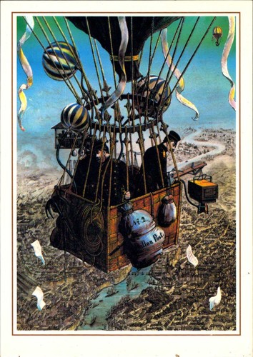 Postkarte ballonpost - postkarte, «ballonpost