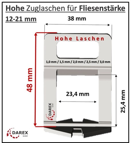 Hohe zuglaschen - hohe,