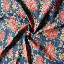 50 cm Gobelinstoff 1,5m breit Jacquard Rose Blumen Dekostof Bezugsstoff DE