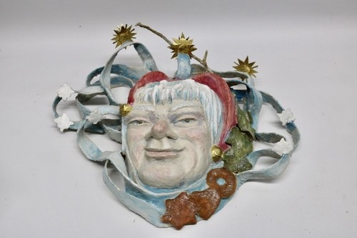 Wandmaske harlekin aus - wandmaske,
