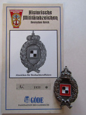 Abzeichen für Beobachter