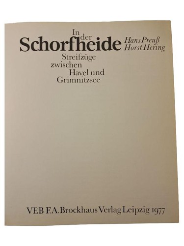 Bildband schorfheide hans - bildband,