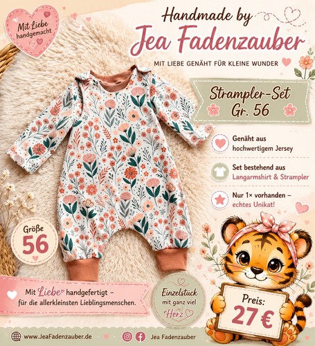 Strampler set floral 56 - strampler,