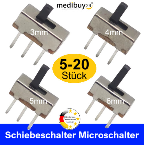 Mini schiebeschalter polig - mini,
