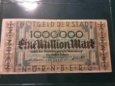 Nürnberg Inflationsgeld Stadt Nürnberg gebraucht (III) 1923 1 Million Mark