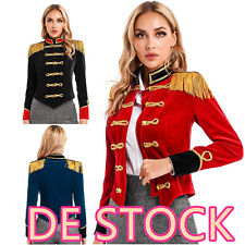 DE~Damen Zirkus Kostüm Karneval Party Verkleidung Langarm Jacke Blazer Kostüm
