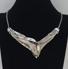 Vintage XXL Designer Collier aus Echt Silber ca. 55cm Gewicht 55 gr. Top Verarb.