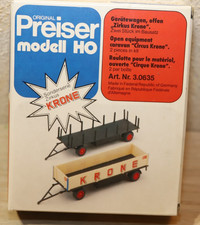 Preiser 30635 Circus Krone Anhänger Bausatz H0, 1:87, NEU & OVP