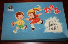 1, 2, 3 Ich fange Dich, komplettes Spiel von Spika, alt und alles original (K4)