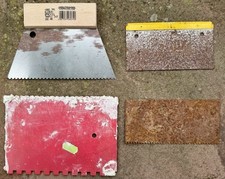 Zahnspachtel Kleberspachtel Leimspachtel Spachtelmesser Konvolut