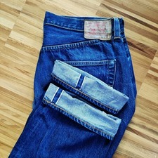 Levi's 501XX 1947 USA Cone Mills Selvedge/Selvage Denim W36L34 34/31 Big E VTG